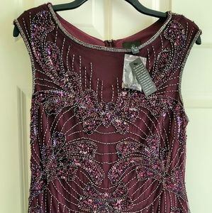Adrianna Papell beaded midi/knee dress(10), NEW